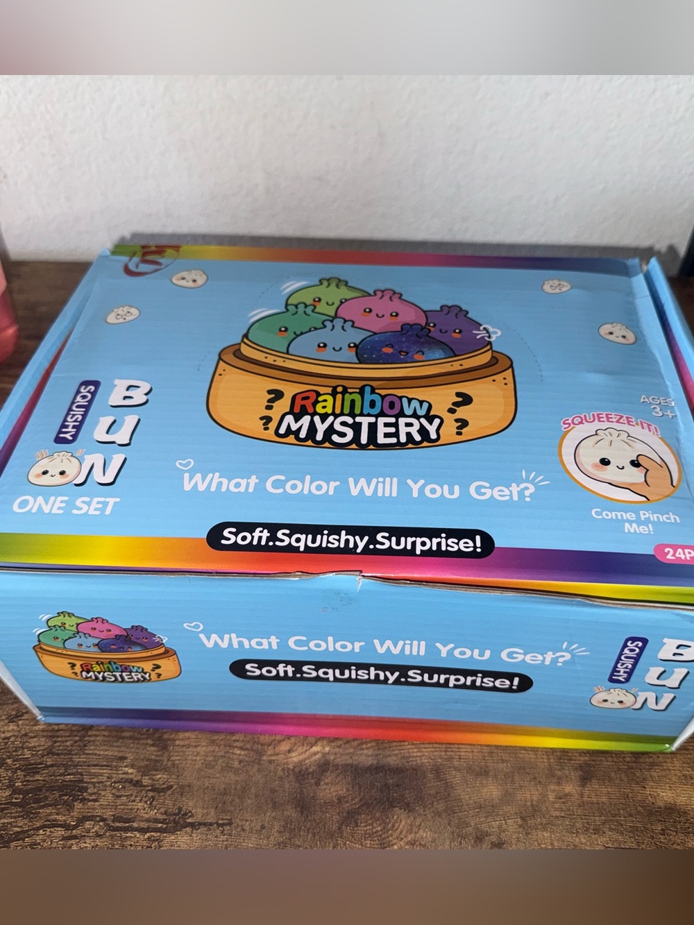 Rainbow Mystery Soft Squishy Dumpling Toy Box - 24PC Full Box